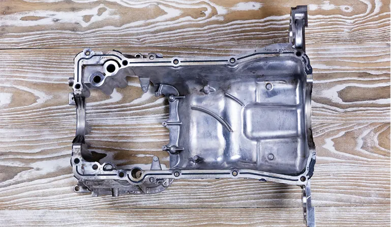 Oil pan of a car